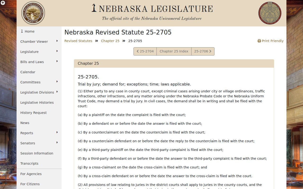 Chase County traffic court ordinance and infraction rule source